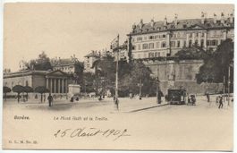 GENÈVE 1900 Le Musé Rath et la Treille - Tramway