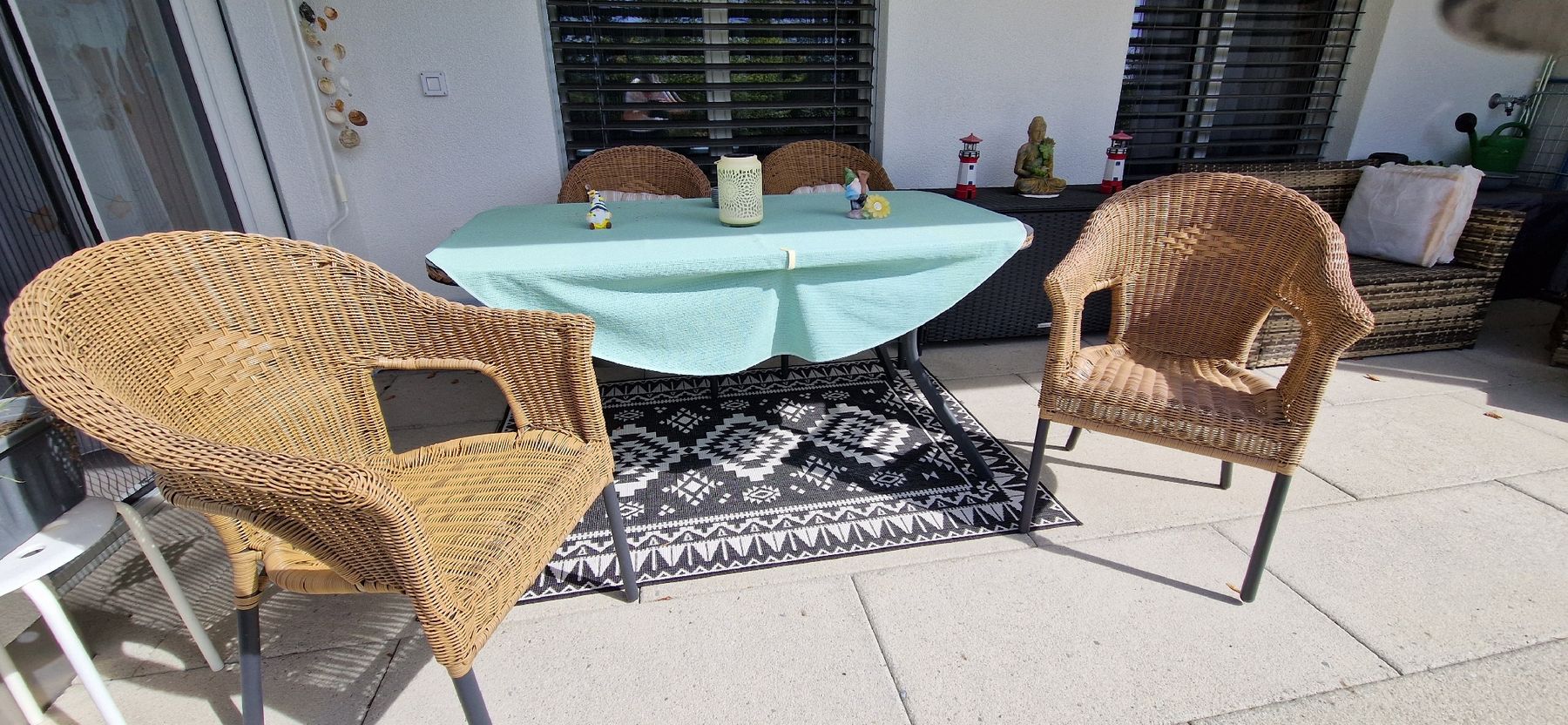 Tischset: Garnitur für Garten, Terrasse oder Wintergarten  – Gebraucht aus Engelburg von schaeka