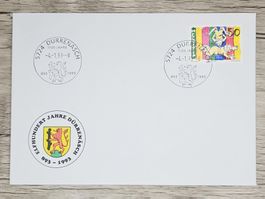 CL02 Enveloppe + Timbre Suisse 1993