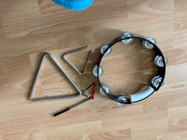 3 er Set Triangeln Musikinstrumente,