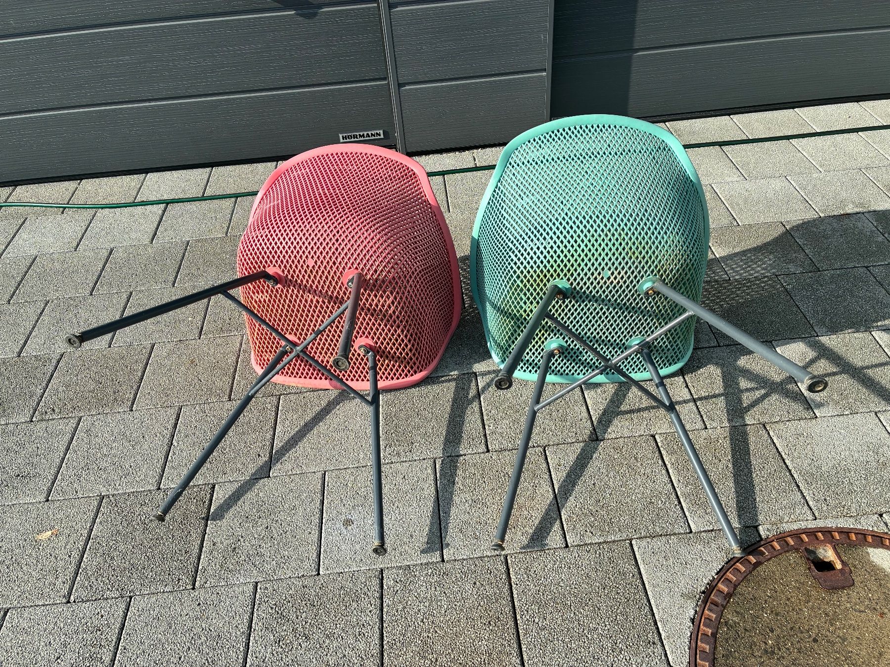 Chaises: Gartenstühle 2er Set pink und mint Vintage – D'occasion à Horw par adler65 7