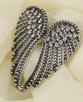 Fingerring mit Engelsflügen, Modeschmuck, Silberfarbig
