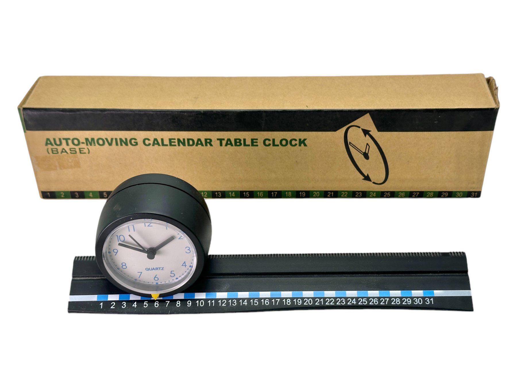 Pendules & Horloges murales: Horloge de table calendrier auto-déplaçable par Robert Dill – D'occasion à Morges par objetsdepoque 1