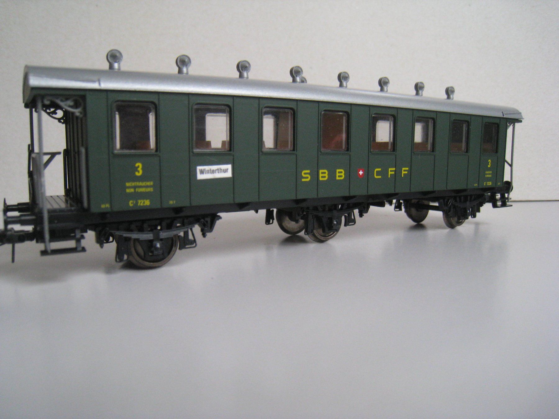 Modelleisenbahnen: AKU / Liliput C3 7236 der SBB, mit offener Plattform – Gebraucht aus Buchs ZH von swiss-train 4