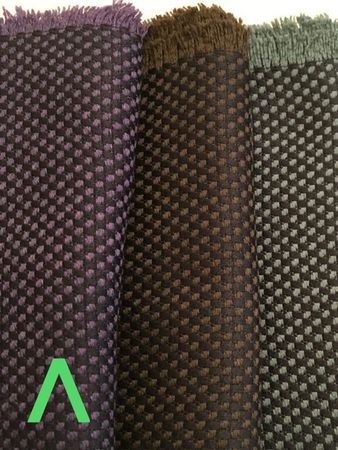 Phine Schal Panama Bindung Wolle nachtblau violett 48 x 180