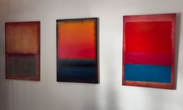 ROTHKO 3er Set Leindwanddruck, Leinwand / Holz, 89x60 cm