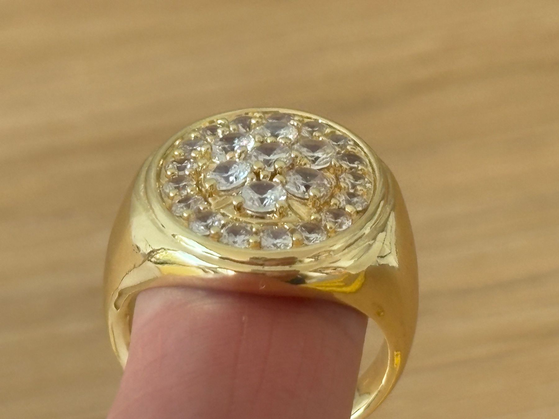 Anelli: Luxus Elegante Gr.19/9 Ring Farbe: Gold/weiss – Nuovo (secondo la descrizione) da Biel-Bienne venduto da Roserosse13 5