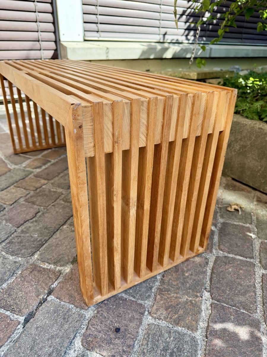 Panchine: Dänische Holzbank im Lamellendesign – Usato da Zürich venduto da hansUeli99 2