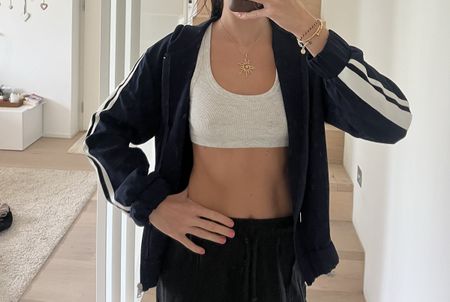 Zara Sportjacke Übergangsjacke Gr. S Navy blau