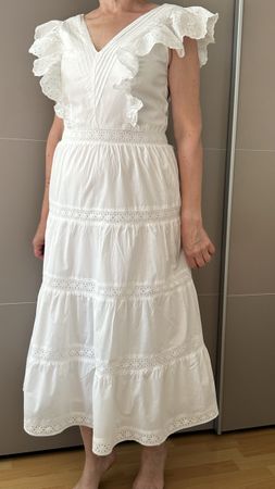 Robe longue Yessica blanche taille 38 état neuf