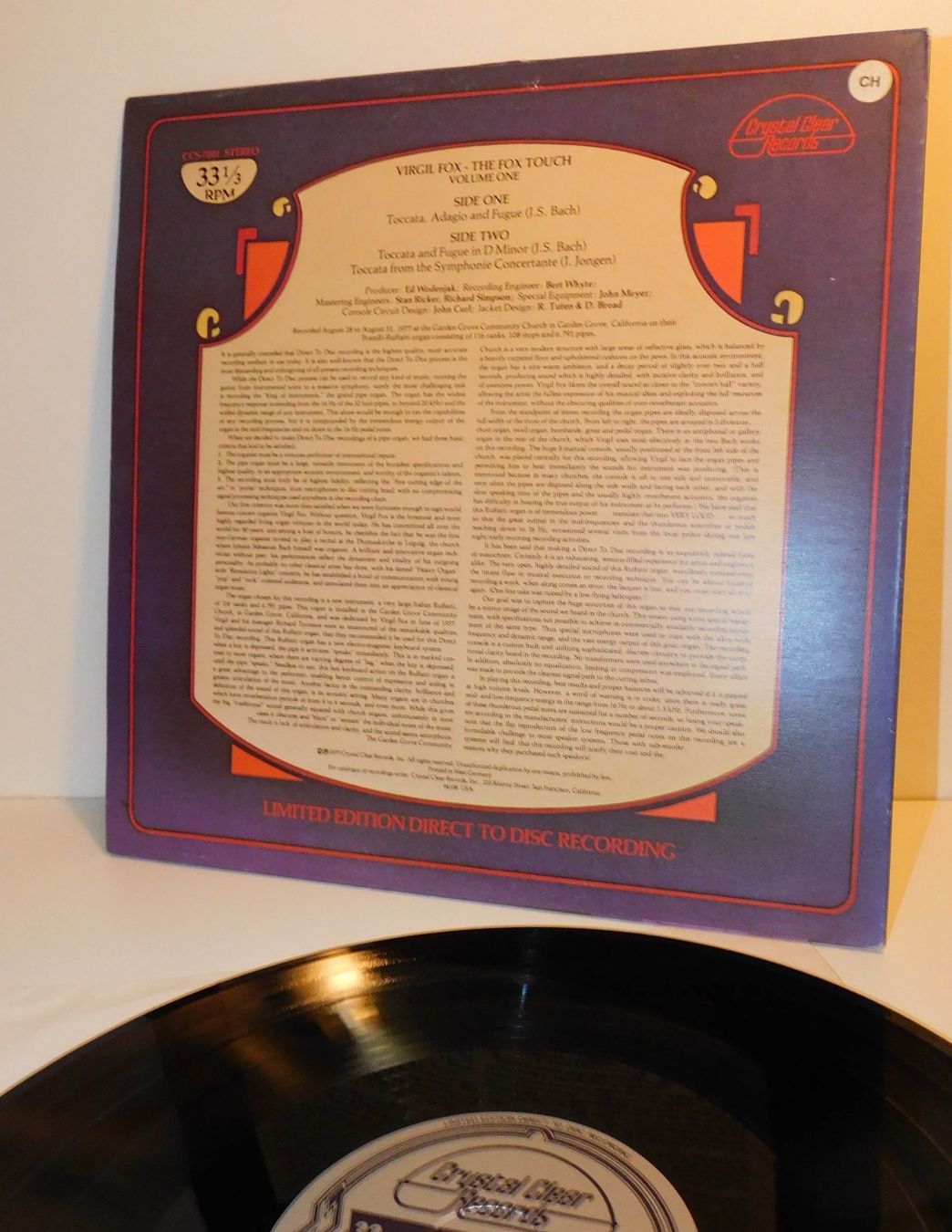 Schallplatten: Neue Fundschätze Lp - Virgil Fox 1977    Lp – Gebraucht aus Sursee von 76 3