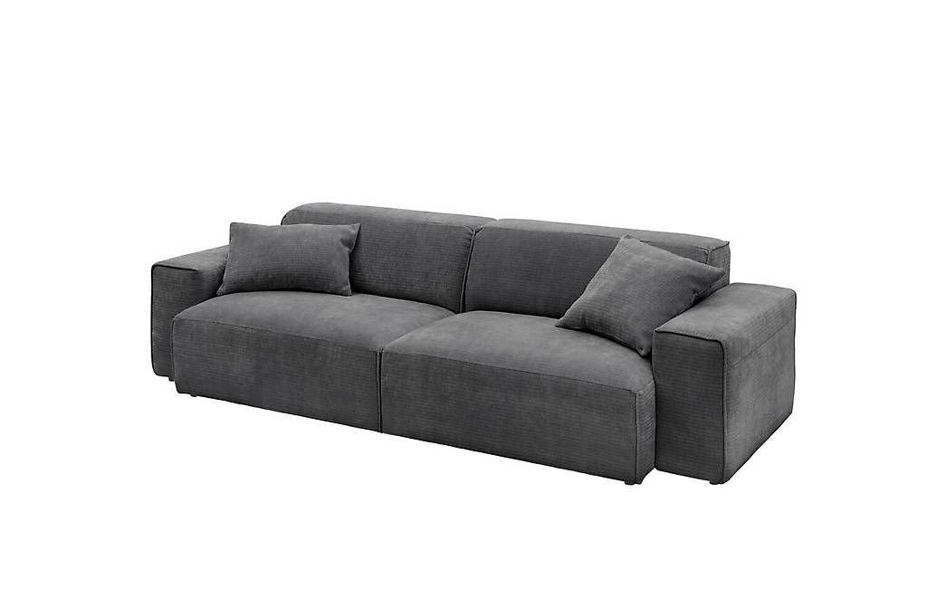 Sofas: Sofa East in Cord Monty anthrazit – Neu und originalverpackt aus Bischofszell von deluxe-moebel 2
