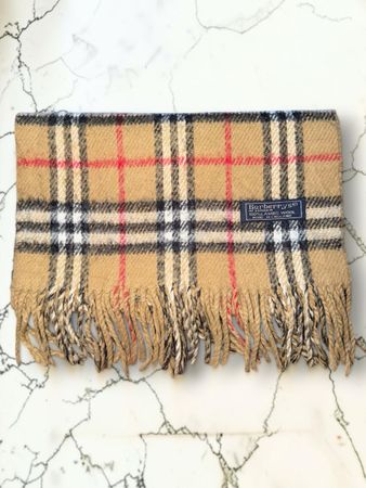 Écharpe Burberry vintage 100% laine Made in England
