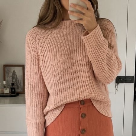 Wollpullover Rosé Grösse XS