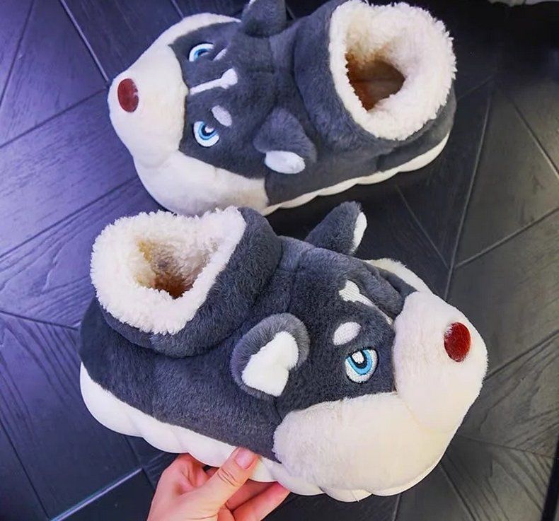 Scarpe da donna: Warme Hundekopf Hausschuhe – Nuovo e nell'imballaggio originale da Lausanne venduto da animalopolis 1