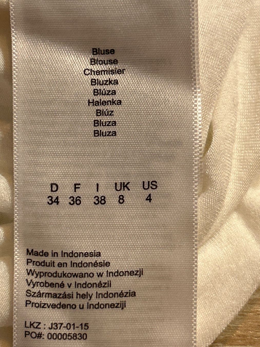 Comma Camicette: 3/4 Arm Bluse cremefarbig von comma Gr.34 – Usato da Brunnen venduto da Nala2929 7