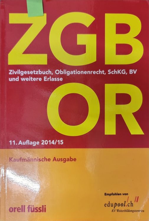 ZGB OR 11. Auflage Kaufen auf Ricardo