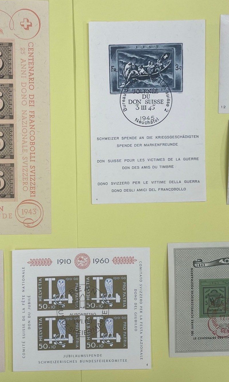 Alle Briefmarken: Lot mit 9 Schweizer Blocks gestempelt – Gebraucht aus Sirnach von Melisangi 5