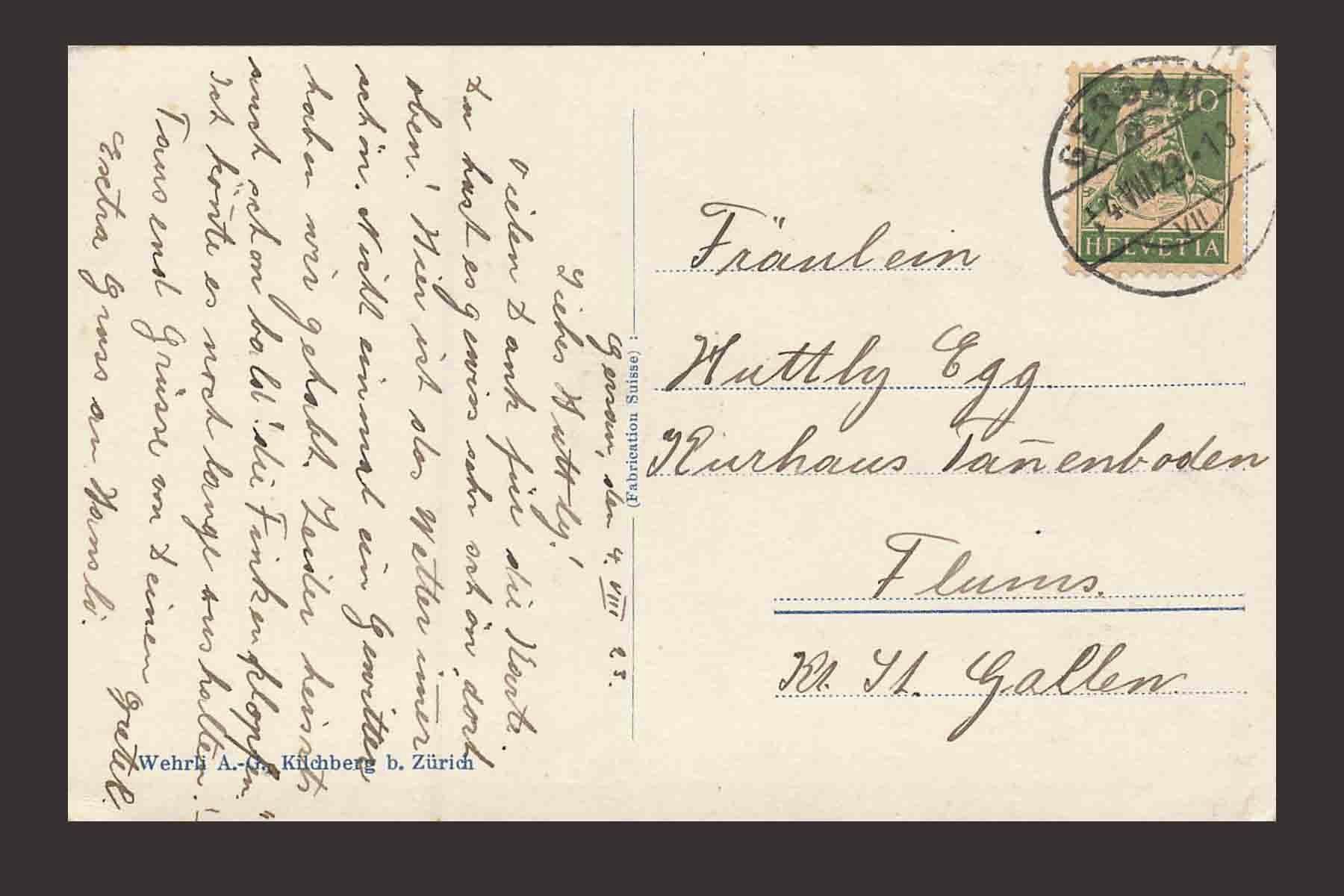 Cartoline postali: AK Gersau gelaufen – Usato da Goldau venduto da artelier1 1