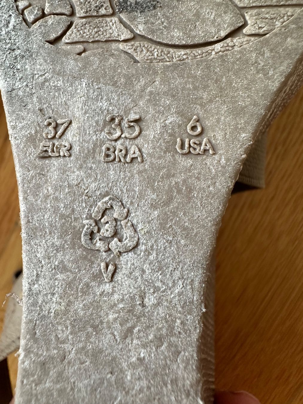 Damenschuhe: Sandalen 37 beige grendha special – Gebraucht aus Rothenburg von wer_g9fd 5