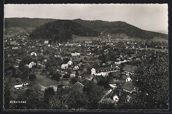 Cartoline postali: AK Gränichen, Ortsansicht bei Tag – Usato da Berlin venduto da bartko-reher