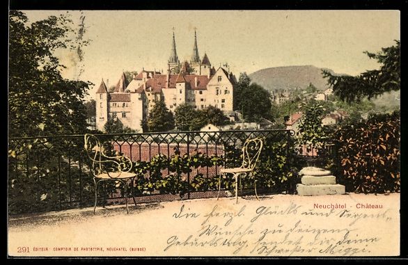 Cartes postales: AK Neuchâtel, Château – D'occasion à Berlin par bartko-reher