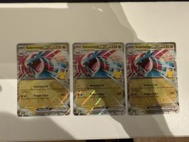 Pokemon - 3x 30th Salamence ex - EN