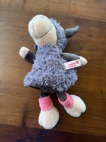 NICI Schaf Plüschtier Kuscheltier Grau gut erhalten 40 Zeich