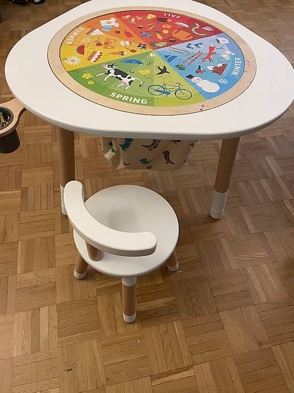 Set di tavolo e panche: Stokke Mutable table and chair – Usato da grand Lancy venduto da elv_5qtq 1
