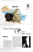 Gibraltar_1984_Münzbrief mit Beschreibung
