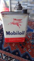 Blechkanister Mobilol Vacuum Oil Company alt Dekoration