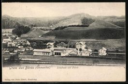 Bärau / Emmenthal, Fabrik und Schulhaus