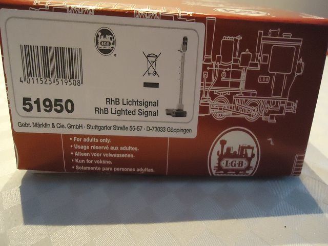 2x LGB SCHACHTEL LEER !!! RHB Lichtsignal 51950 | Kaufen Auf Ricardo