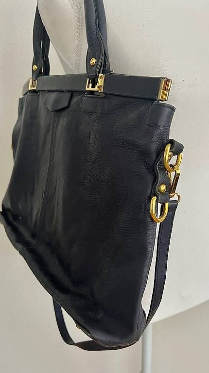 Borse da donna: Tasche Leder dunkelblau – Usato da Volketswil venduto da oli_l2zq 2