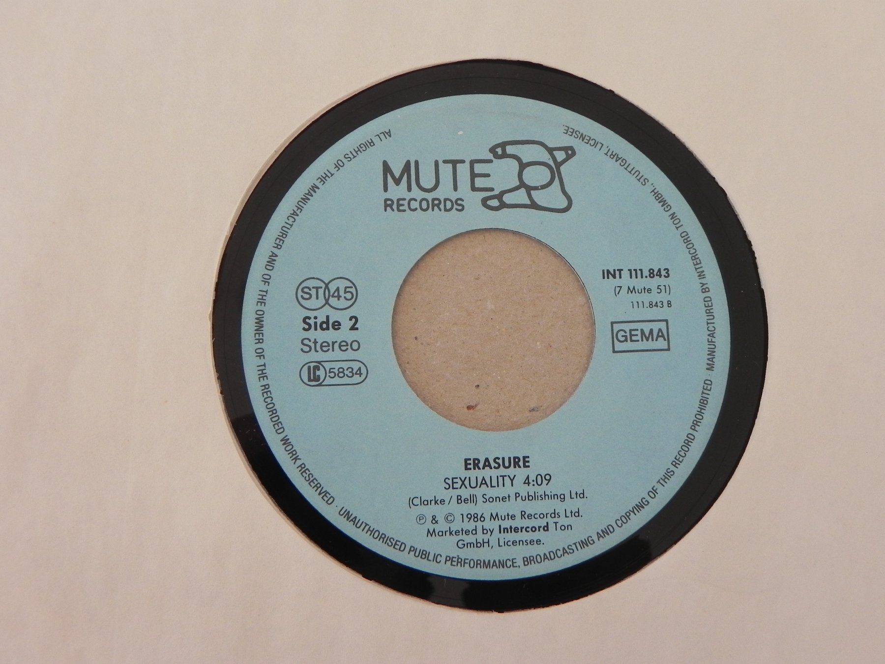 Dischi in vinile: Single Brit. Synthie Pop Dance Duo Erasure 1986 Sometimes – Usato da Siebnen venduto da krimsie 3