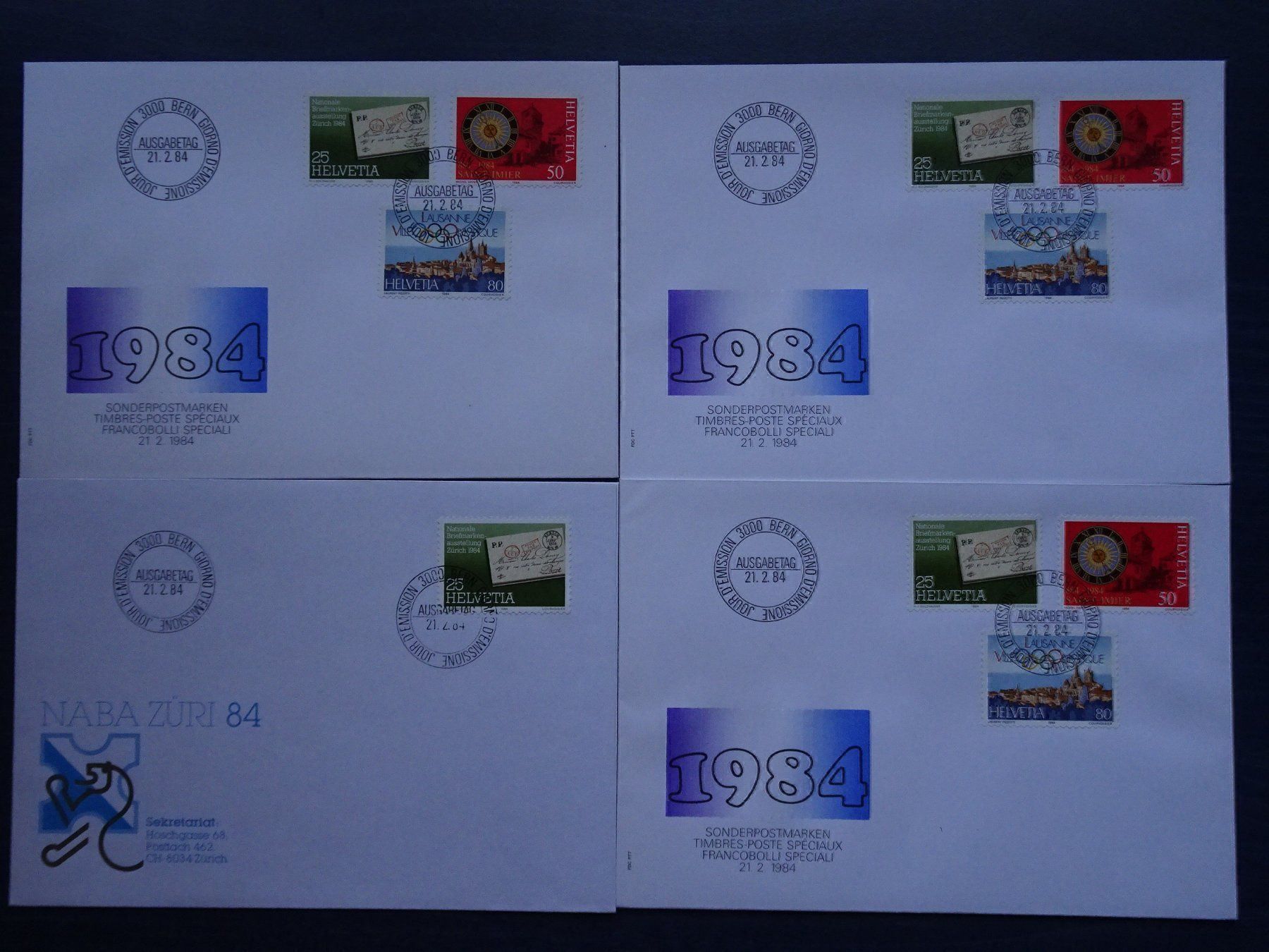 Alle Briefmarken: 1984 – Neu (gemäss Beschreibung) aus Aadorf von Chnorli-Furz