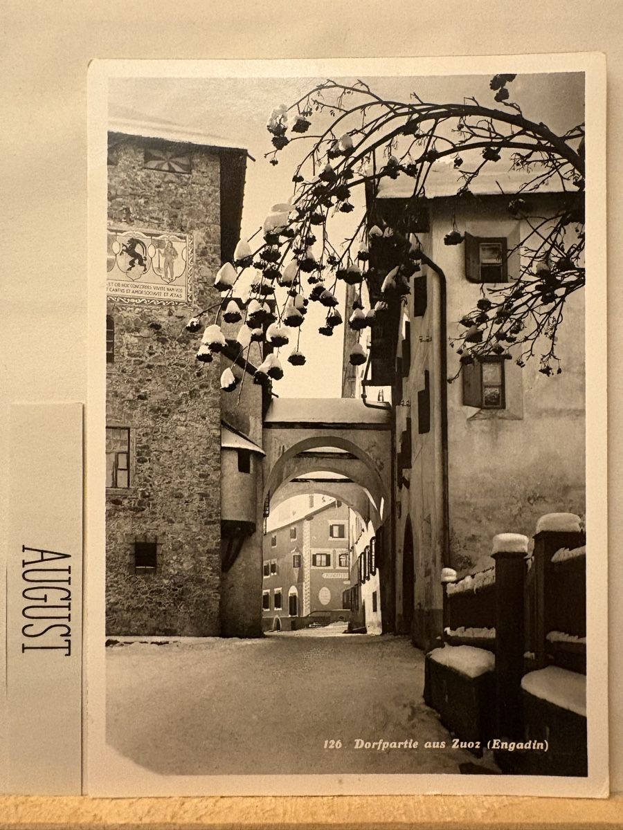 Cartoline postali: AK von Zuoz – Usato da Rümlang venduto da Brieftaube1