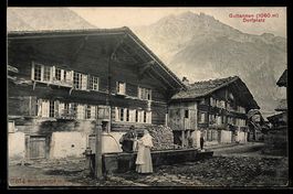 AK Guttannen, Partie am Dorfplatz