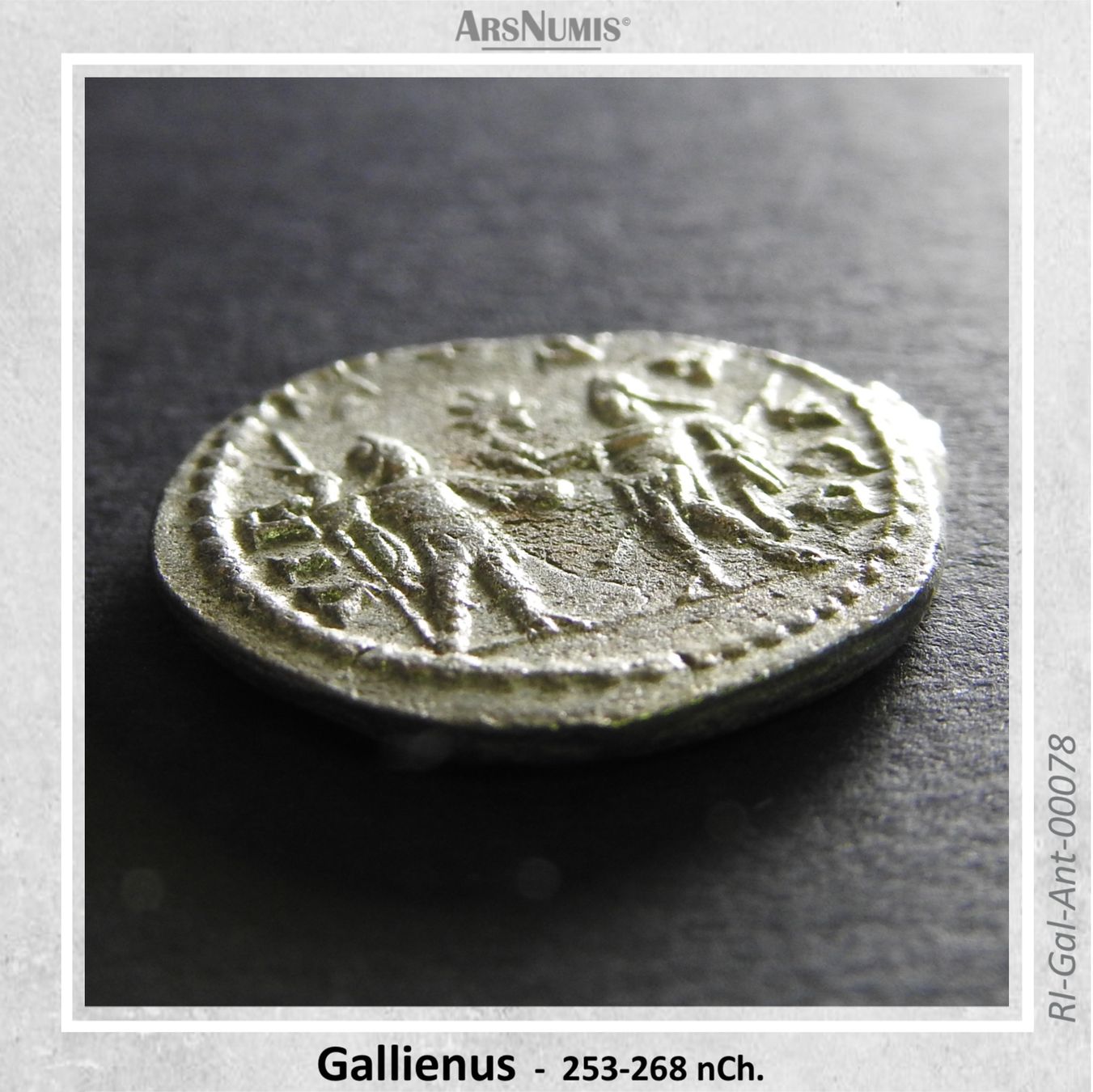 Alle Münzen: Römische Silbermünze - Gallienus – Gebraucht aus Oberwil b. Zug von ArsNumis 3