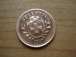 (N1) 1 Rappen  1937  UNZ-
