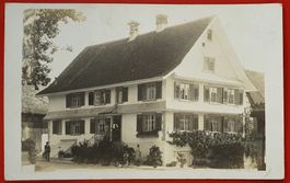 Wigoltingen 1921 - Wohnhaus mit Bewohner