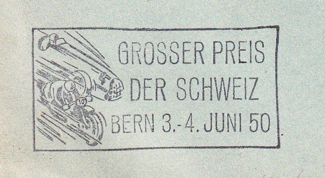 Tutti i francobolli: Couvert: Grosser Preis des Schweiz Bern Juni 1950 – Usato da Basel venduto da Jean470