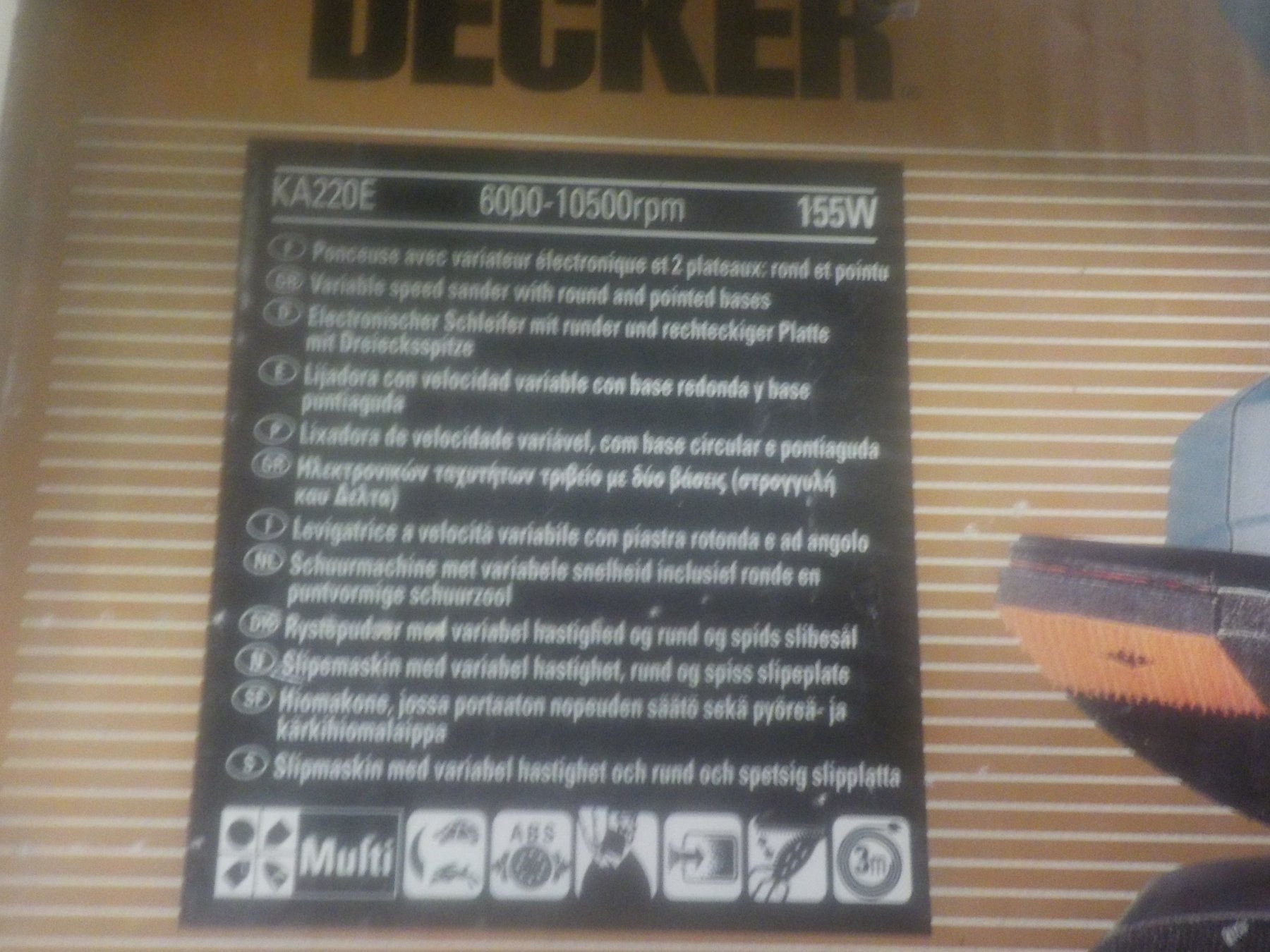 Schleifen & Polieren: Black and Decker , Elektronischer Schleifer (3) – Gebraucht aus Muri b. Bern von Salobre 1