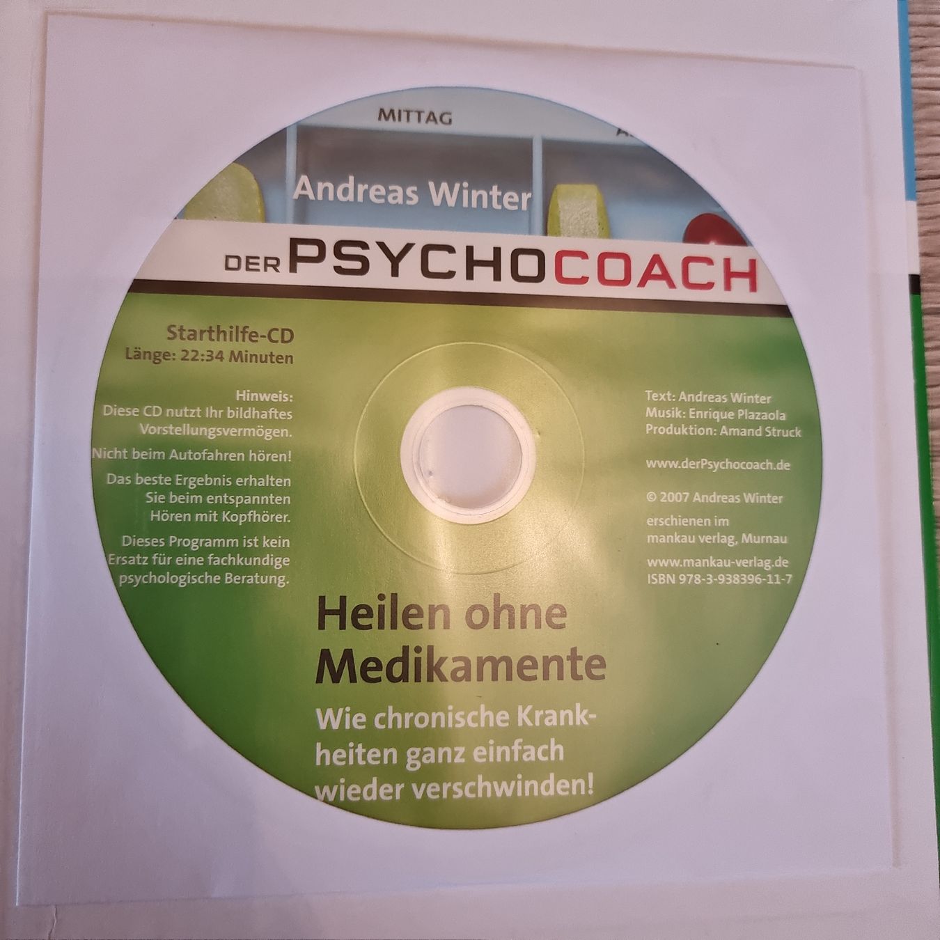 Bücher: Andreas Winter: Heilen ohne Medikamente, mit CD! – Gebraucht aus Lyssach von Edelweiss3000 2
