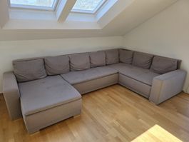 Grosse U-förmige Wohnlandschaft / Ecksofa 373 × 237 × 165 
