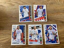Euro 2024 Topps 5 Karten Slowakei