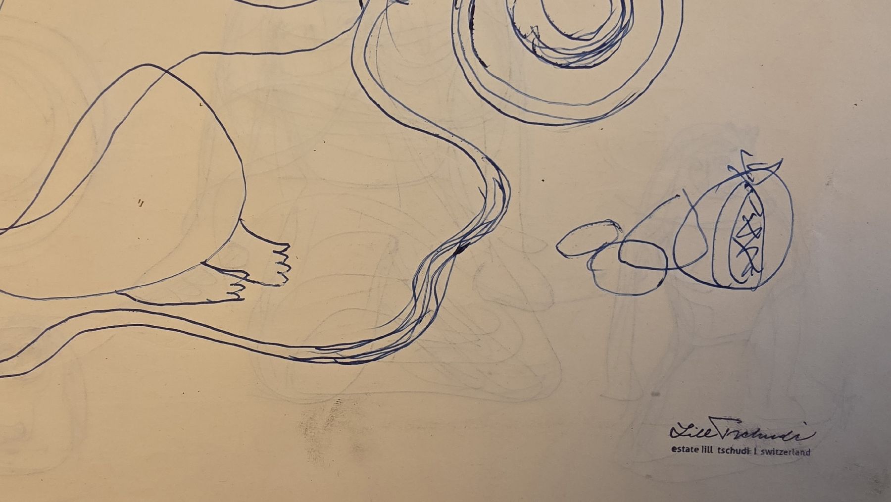 Gemälde: Lill Tschudi Original , gut dotiert, 30x21cm – Gebraucht aus Emmenbrücke von Kunstankaufverkauf 5