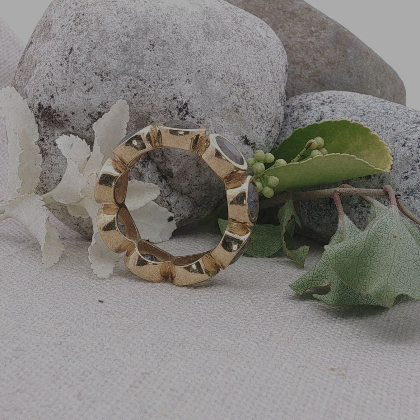 Olga Ribler Anelli: Memory Silber Ring 925 mit Labradorit  Grösse 59 – Nuovo (secondo la descrizione) da Luzern venduto da Schmuckoutlet 3
