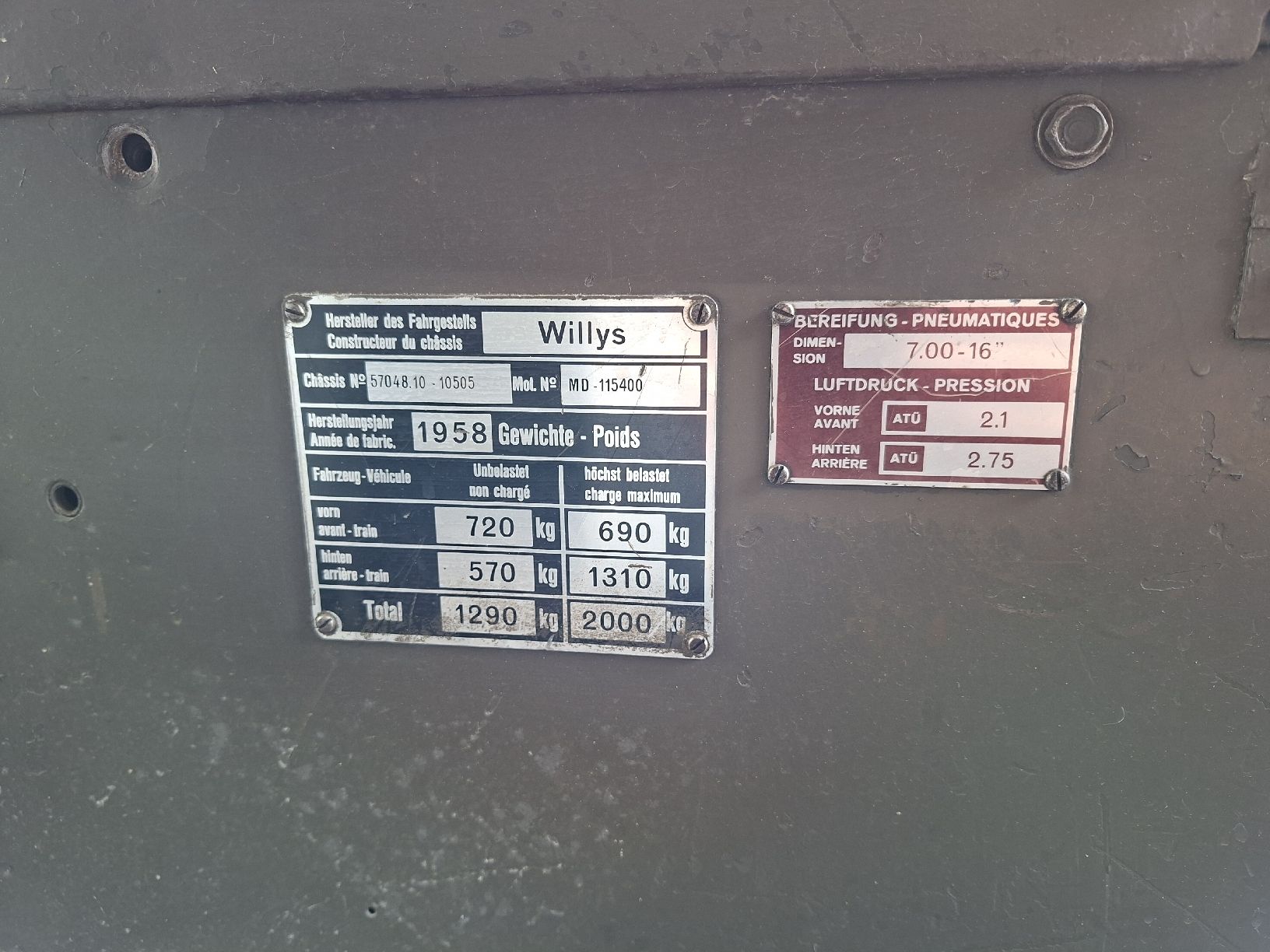 Jeep Autos: Willys Jeep MD M38-A1 – D'occasion à Gränichen par renegade401 5