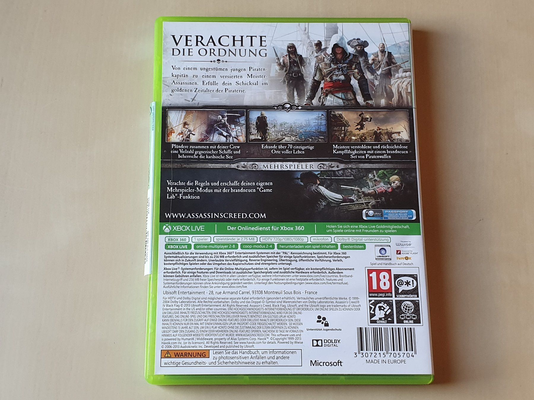 Microsoft Spiele: Assassins Creed IV Black Flag – Gebraucht aus Stansstad von collectorsshop 1